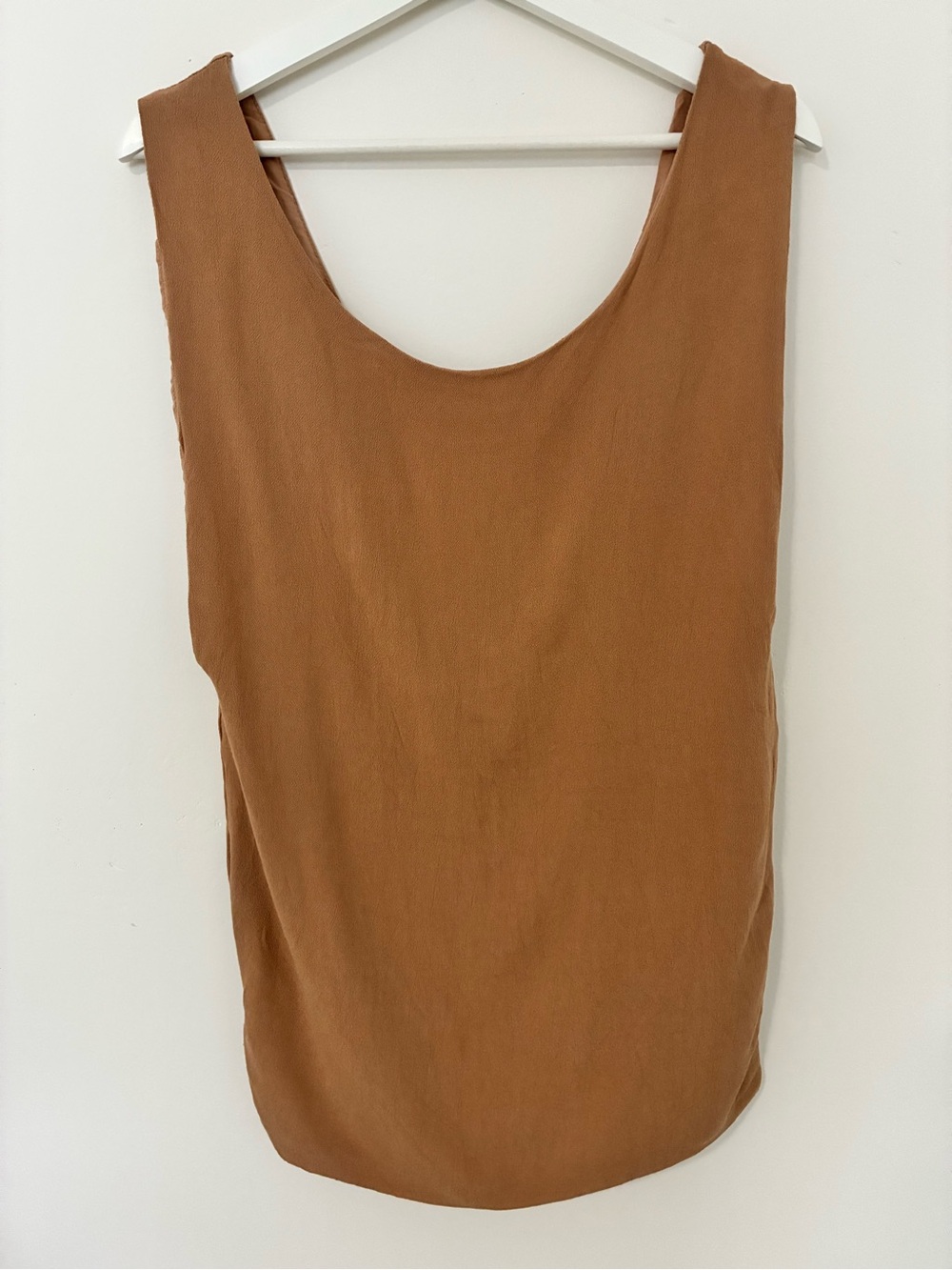 Indah Scoop Neck Tank Top in Caramel Brown